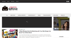 Desktop Screenshot of creativeguerrillamarketing.com